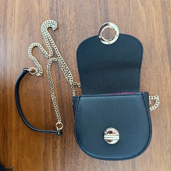NWOT Cole Haan Black Leather Crossbody Bag - Picture 3 of 9